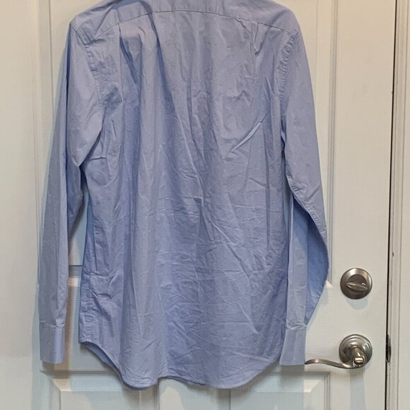 J Crew Men's Classic Blue Oxford Shirt Button Brown Collar Sz M- NWT #602 - Picture 5 of 7